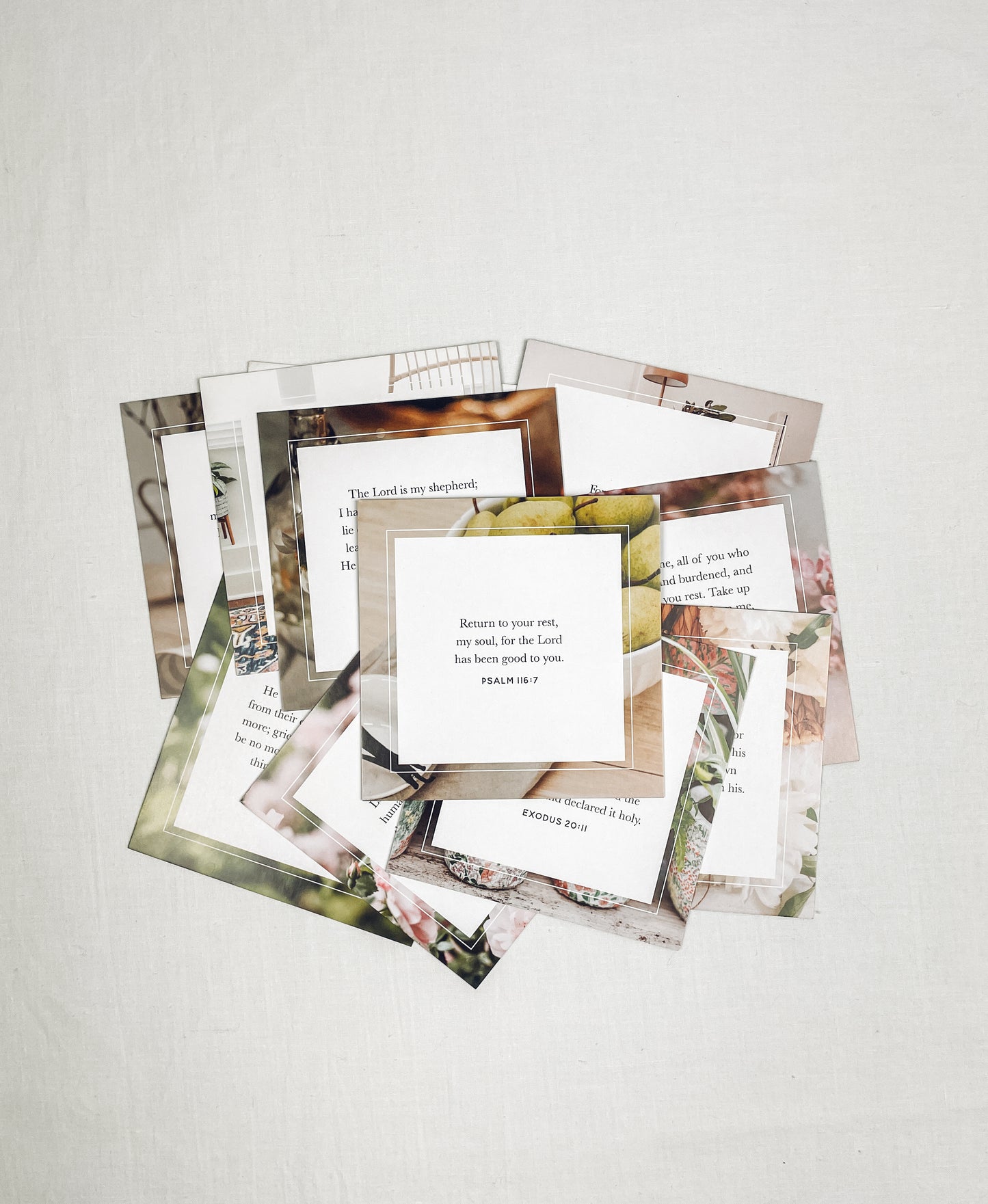 Scripture for Rest Verse Card Set