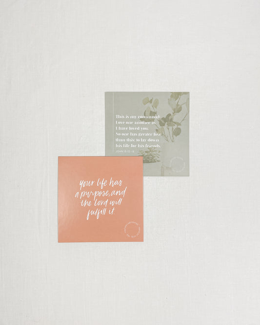 Encouragement for Postpartum Verse Card Set