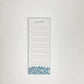 Prayer List Notepad - French Blue Floral